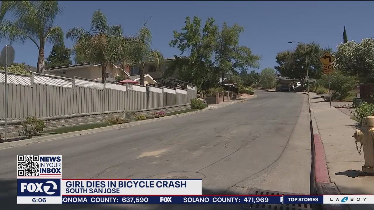 San Jose girl dies in bicycle crash