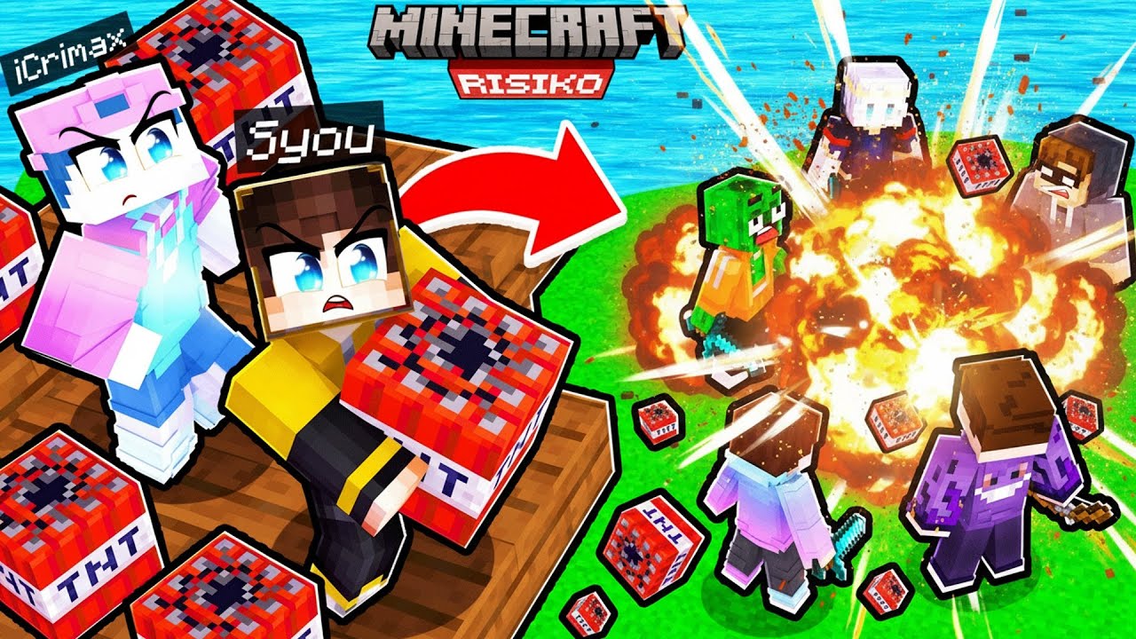 ich SPRENGE für iCRIMAX GANZEN SERVER in die LUFT! (Minecraft RISIKO)