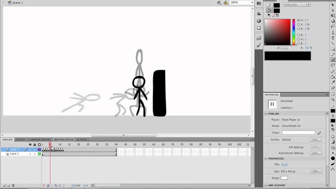 Animate a 10 second or stick man video with your name, letters, chasing the  stickman by Rockme12