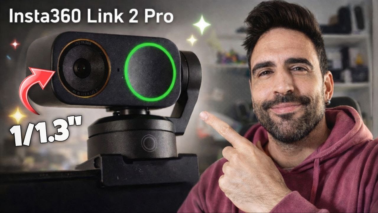 INSTA 360 LINK 2 PRO la NUEVA FLAGSHIP AI 4K WEBCAM con SENSOR ENORME DE 1/1.3" y SEGUIMIENTO con IA
