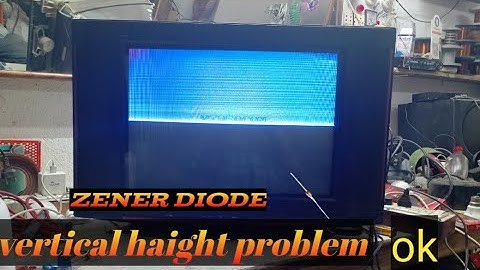 crt tv vertical haight problem solve only zener diode use | how to repair tv | tv repair