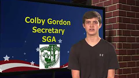 SGA Candidate Speech for Secretary: Colby Gordon