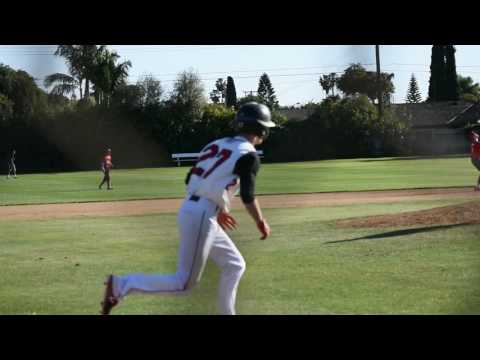 Double to right center by Nate Blocher #27 Troy HS c/o 2020 vs. FUHS