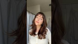 How I style my bangs! #hairtutorial #hairstyle