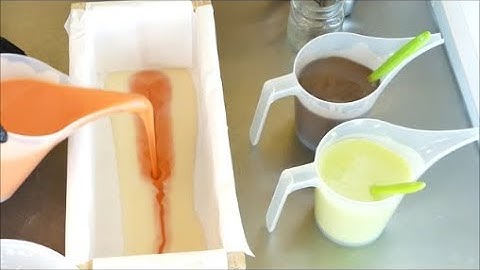 Making and Cutting Orange Patchouli Cold Process Soap