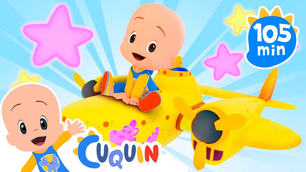 Los aviones de colores de Cuquín y más vídeos educativos ✈️Caricaturas y dibujos animados para bebés