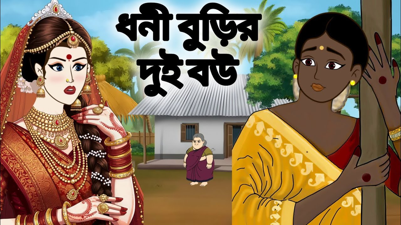 ধনী বুড়ির দুই বউ।।বাংলা নতুন কার্টুন।।