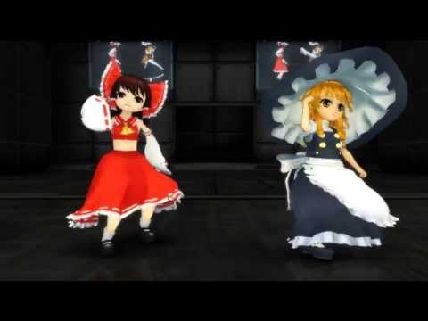 【MMD】ちびレイマリでBad_Apple!!
