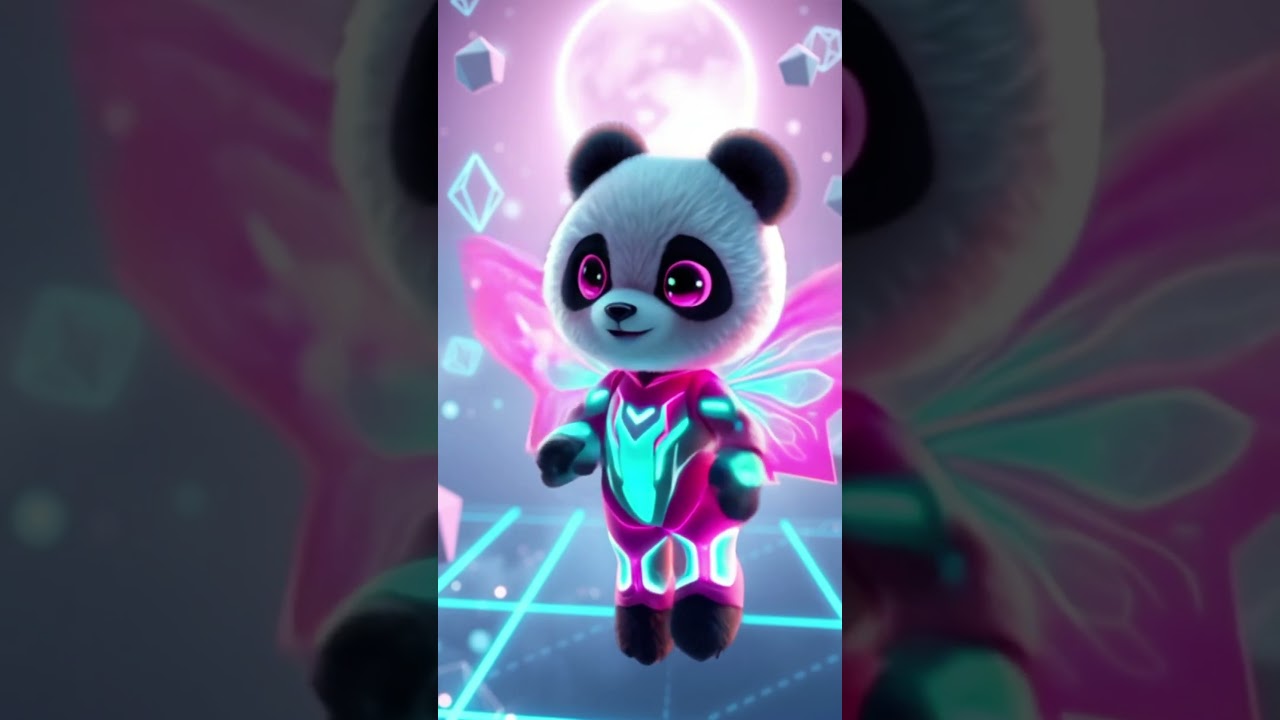 "Magical Plush Pandas: Winx Fairy Transformation! 🐼✨” 
