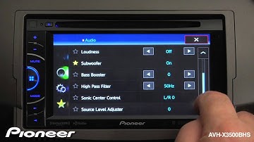 How To - AVH-X3500BHS - Audio Settings