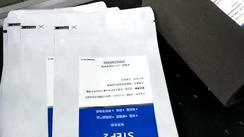 1 Bags labeling machine with automatic feeder  testing video