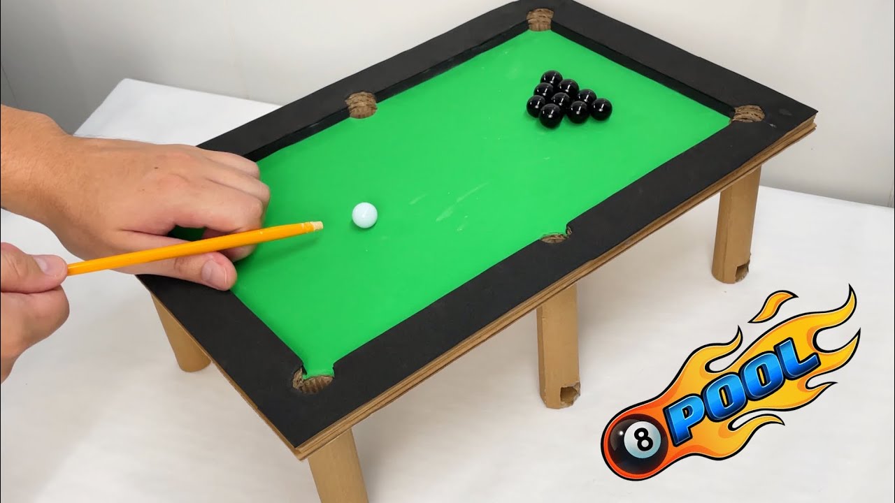 COMO FAZER UM JOGO DE SINUCA 8 BALL POOL EM CASA