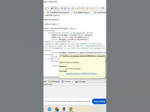 Implicit wait in Java selenium - YouTube