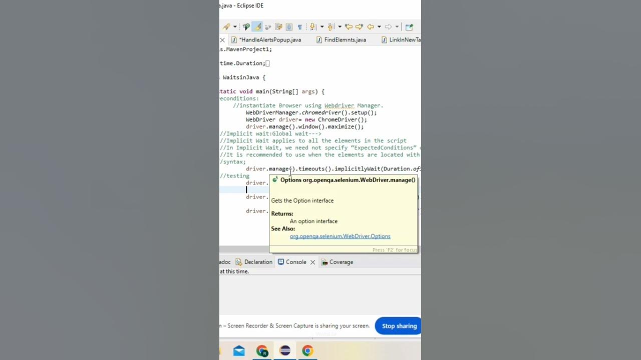 Implicit wait in Java selenium - YouTube