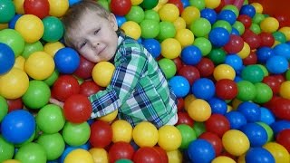 Сухой #бассейн с шариками детский развлекательный центр детские горки детские площадки видео с сухим бассейном