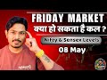 Nifty Prediction & Sensex Analysis for Tomorrow | 8 May 2026 | Important Levels
