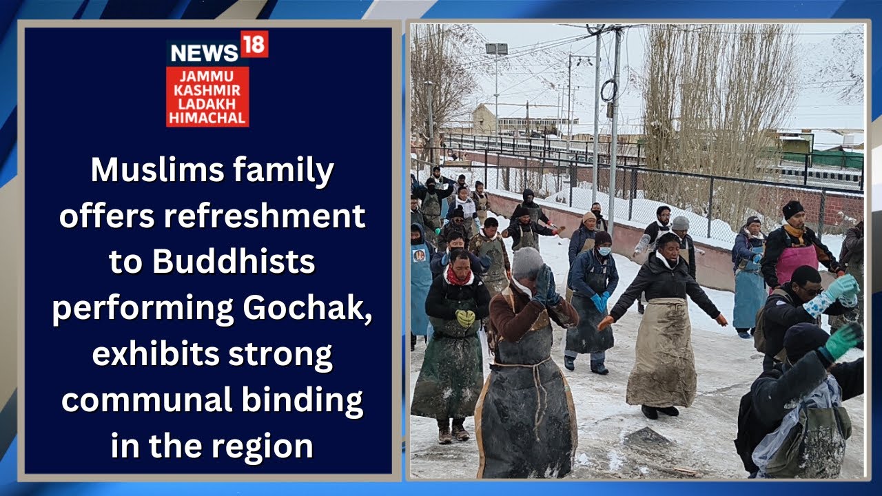 Muslims family offers refreshment to Buddhists performing Gochak - YouTube