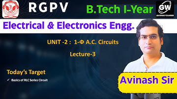 RGPV Electrical & Electronics UNIT-2 Lec-3 I By  Avinash Sir I Gateway Classes  I AKTU