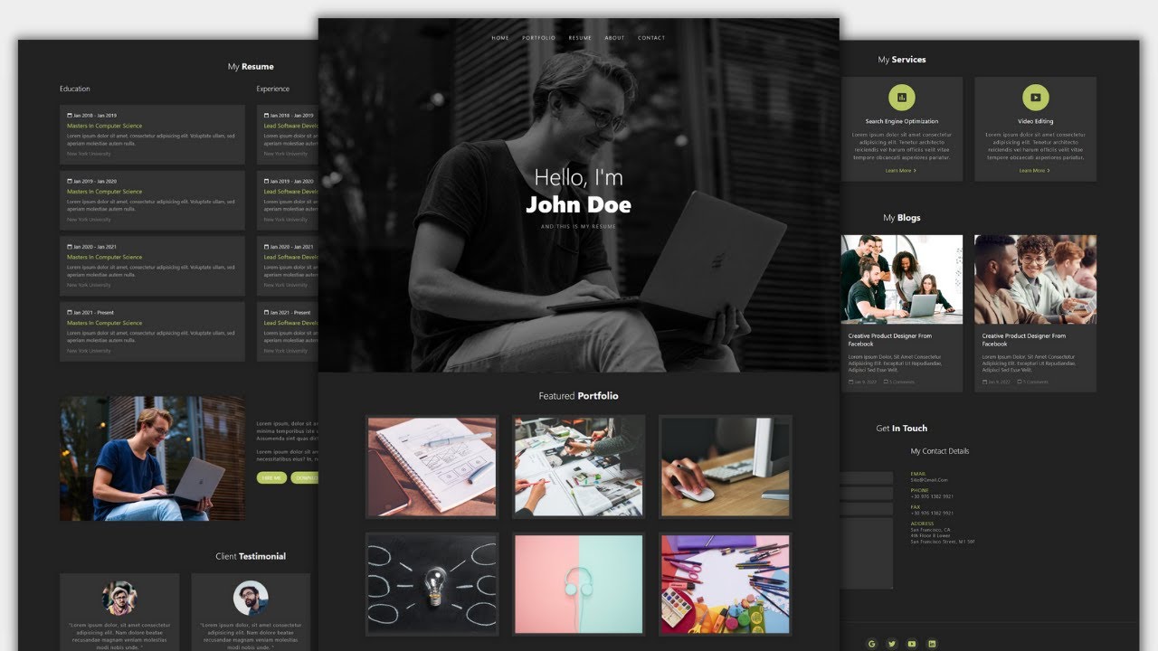 Responsive Personal Portfolio Website