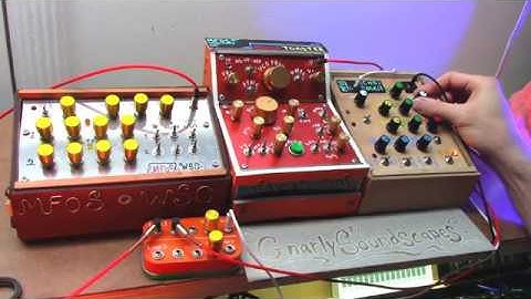 A Gnarly, Lo Fi, fully DIY Soundscape (MFOS Echo Rockit, Noise Toaster, and WSG)