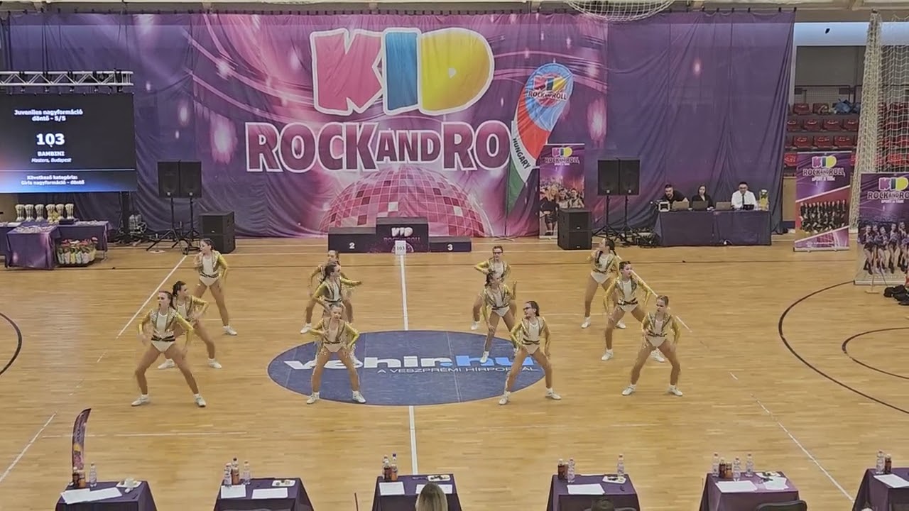 Bambini juveniles nagyformáció országos verseny 1. hely - Masters SE