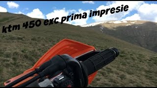 KTM 450 EXC prima impresie