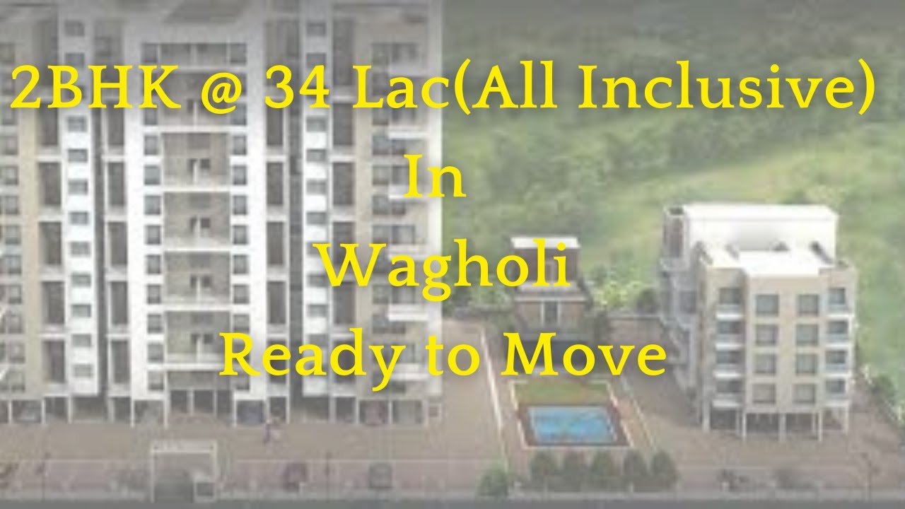 2BHK Flat for sale in Wagholi Ready Possession Flats In Pune 34 lac