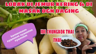Lobak Di Jemur Kering U0026 Di Masak Dgn Daging asinanide Chungkok Thai Thai