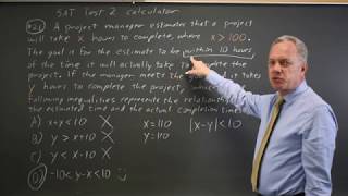 SAT Test 2: Inequalities - question #4-21