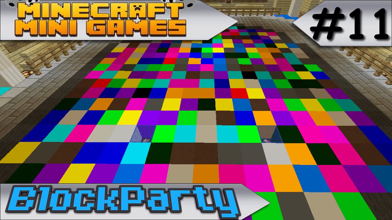 MINECRAFT MINI-GAMES - BLOCK PARTY - #11 - YouTube