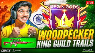 WOODPECKER KING 👑 GUILD TRAILS 😨 | 1 v 2 , 1 v 4 🔥| FREE FIRE IN TELUGU #dfg #freefire screenshot 1