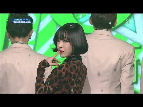 가인, 호피 원피스로 섹시 발산 @인기가요 Inkigayo 140223