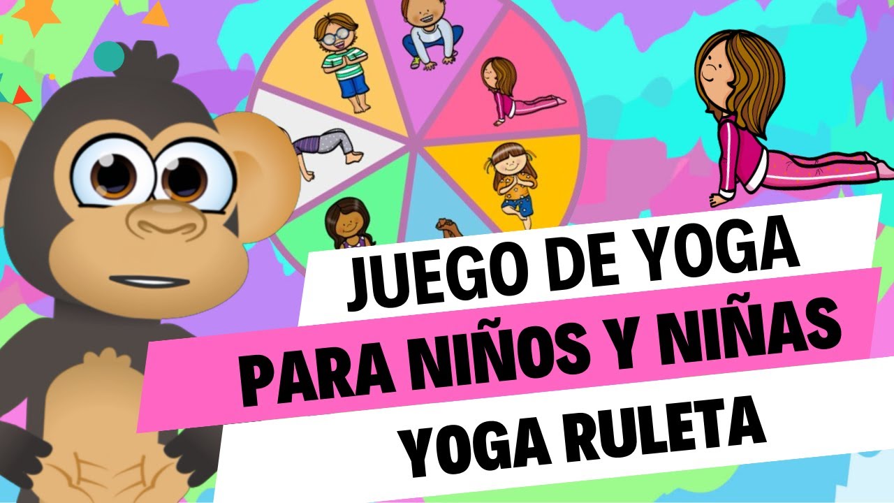 Juego de yoga para niños y niñas - Yoga Ruleta- Posturas de Yoga Divertidas | Yoga con Liz