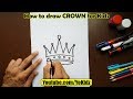 How to draw CROWN for kids