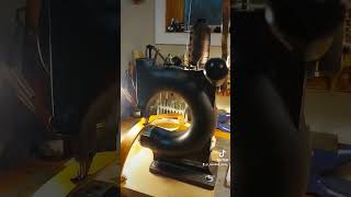 the Tipmann Boss... paperweight or asset? #leathercraft #diy #stitchingmachine #leathersewing