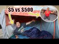 $5 vs $500 Survival Challenge!