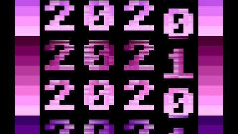 20202021, 256 Bytes intro for Atari 8-bit computer