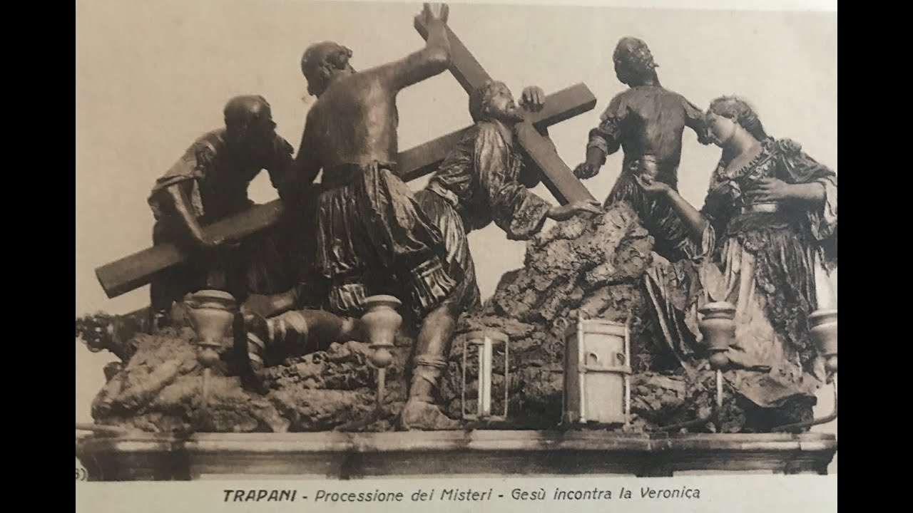 Ascesa al Calvario - Processione Misteri Trapani 1999 - Uscita ( Tele Scirocco )