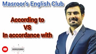according to in accordance with