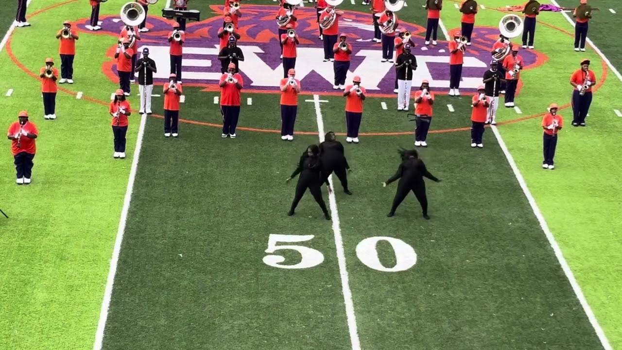 Edward Waters University | Triple Threat Marching Band | Field show VS Miles College 2025