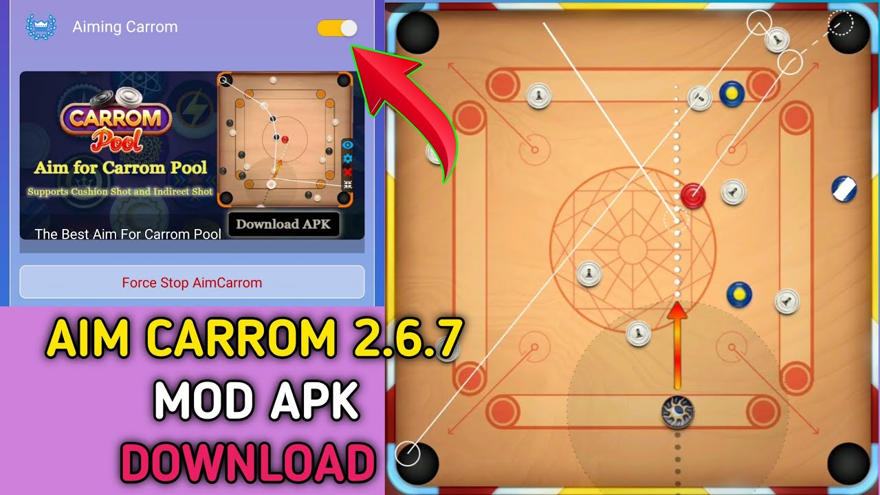 Aim Carrom Mod Apk 😍 Aim Carrom Use Kaise Kare