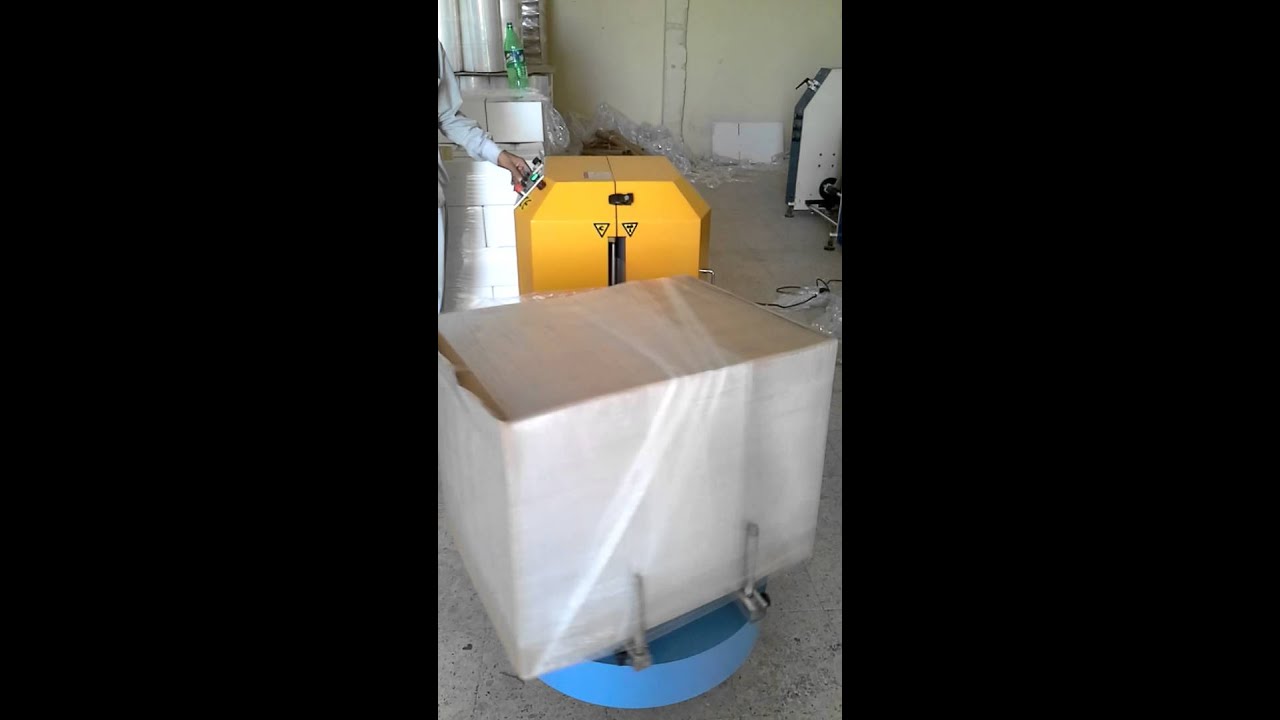 Cargo wrapping machine Dubai luggage wrapping machines YouTube