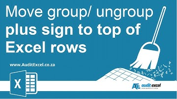 Group Ungroup- Move the plus minus to top of rows