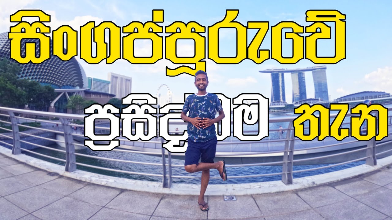 සිංගප්පූරුවේ ප්‍රසිද්ධම තැන | Marina Bay and Merlion Park 🇸🇬 (2023)(Sinhala)
