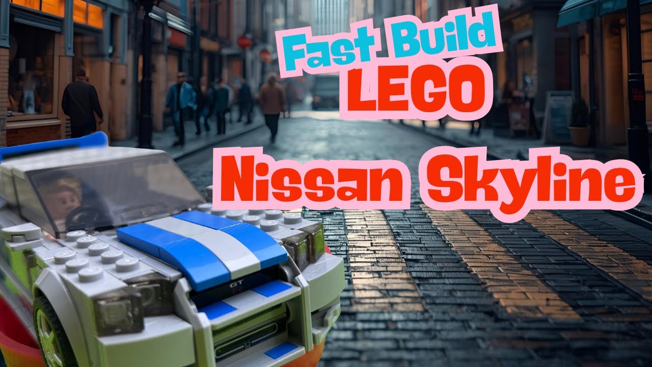 LEGO Speed Champions Nissan Skyline GT-R R34 | Full Build Animation