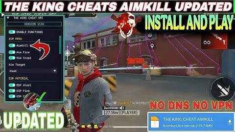 KING CHEATS 134 MOD MENU APK CS / BR RANK FREE FIRE MAX 🔥  OB50 UPDATE ANTIBAN 100% SAFE |