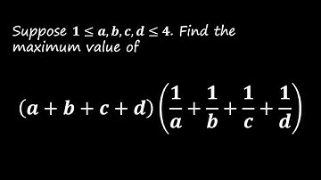 Can you find the maximum value of this expression? Cauchy or AM-GM?