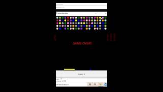 new bounce ball game in python #shorts