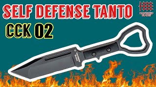 Deadly Tanto CQC Self Defense Knife Halfbreed Blades CCK-02 Review + Benchmade SOCP Comparison!