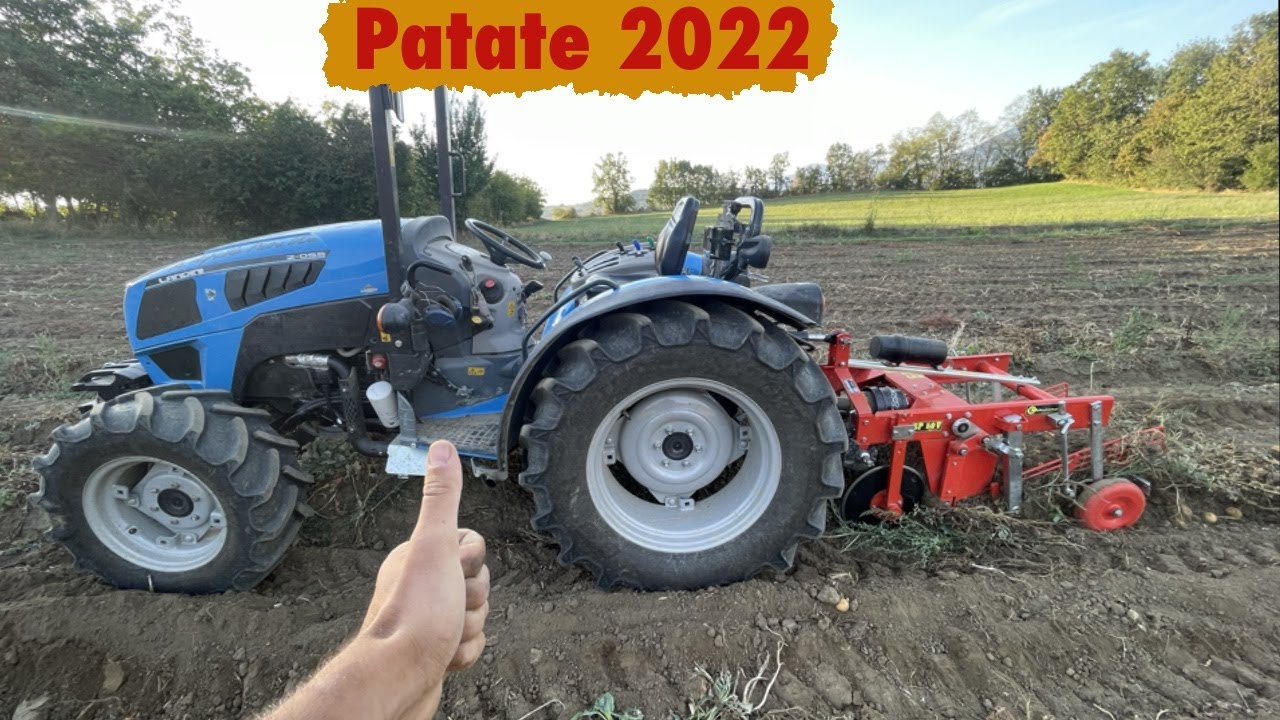 Raccolta Patate di Montagna - Landini 2-55 e Scavapatate SP50V @checchi e magli